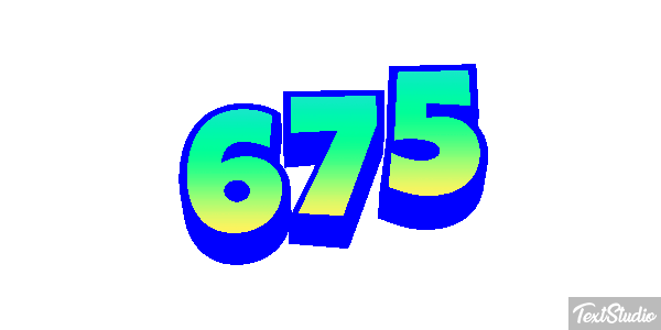 675 Tekst effect
