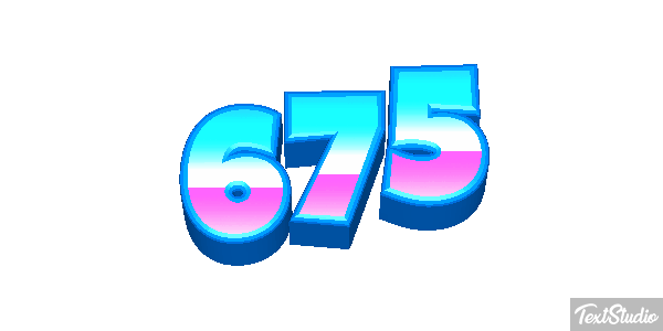 675 Tekst effect