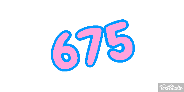 675 Tekst effect