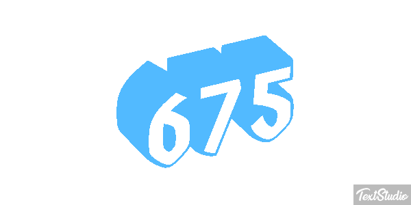 675 Tekst effect