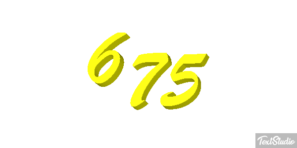 675 Tekst effect