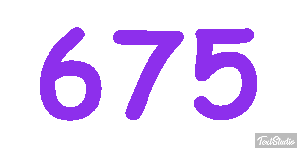 675 Tekst effect