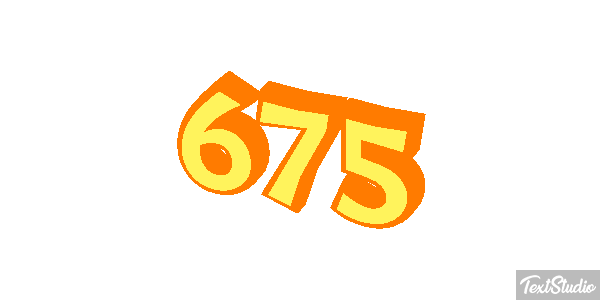 675 Tekst effect