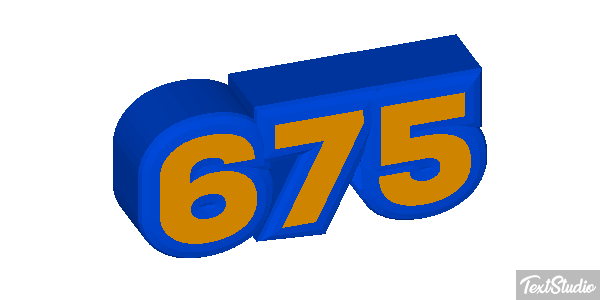 675 Tekst effect