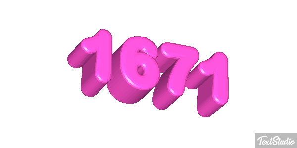 1671 Text effect