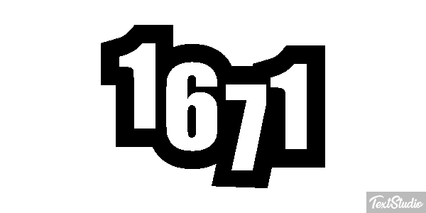 1671 Text effect