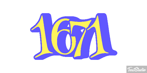1671 Text effect