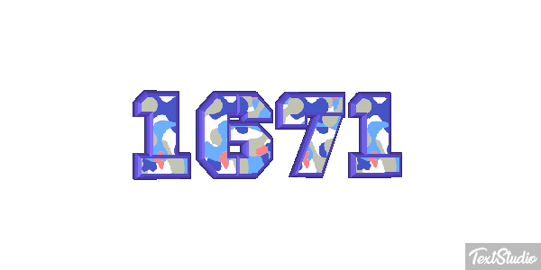 1671 Text effect