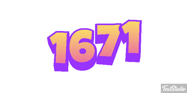 1671 Text effect