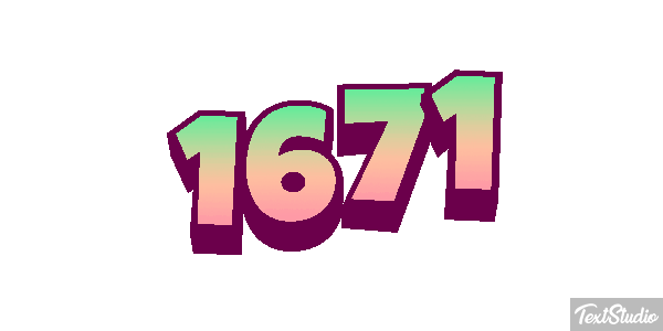 1671 Text effect