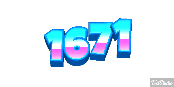 1671 Text effect