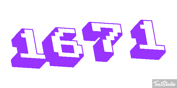 1671 Text effect