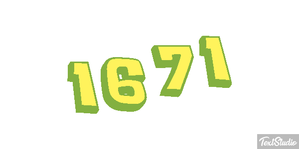 1671 Text effect