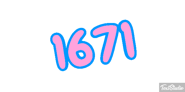 1671 Text effect