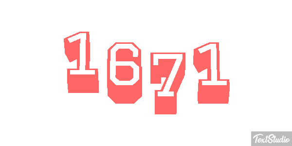 1671 Text effect