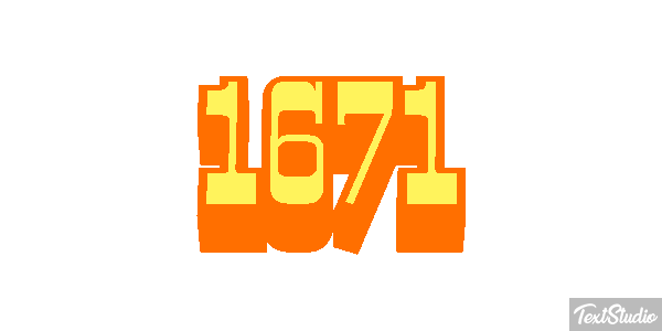 1671 Text effect