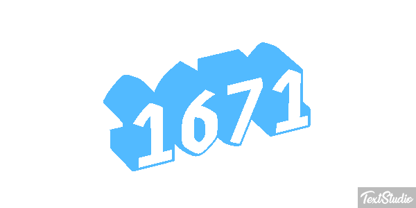 1671 Text effect