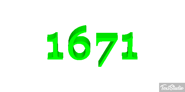 1671 Text effect