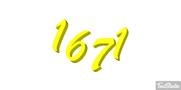 1671 Text effect
