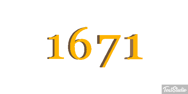 1671 Text effect