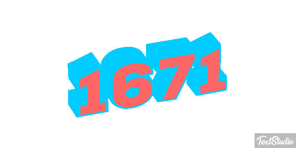 1671 Text effect