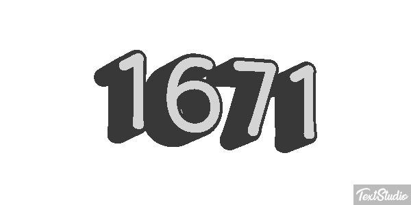 1671 Text effect