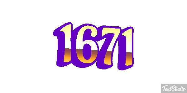 1671 Text effect