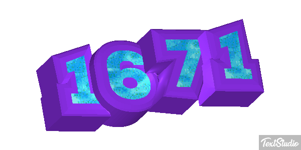 1671 Text effect