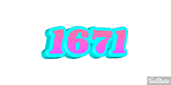 1671 Text effect