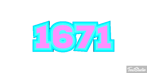 1671 Text effect