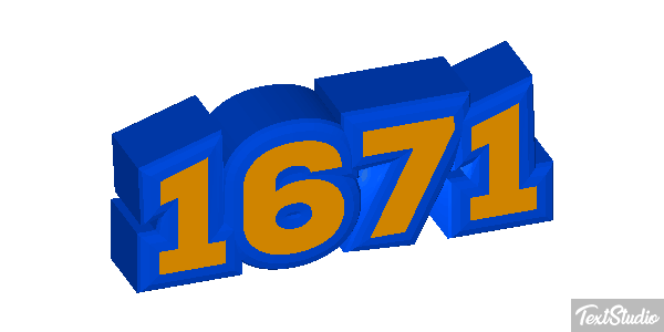 1671 Text effect