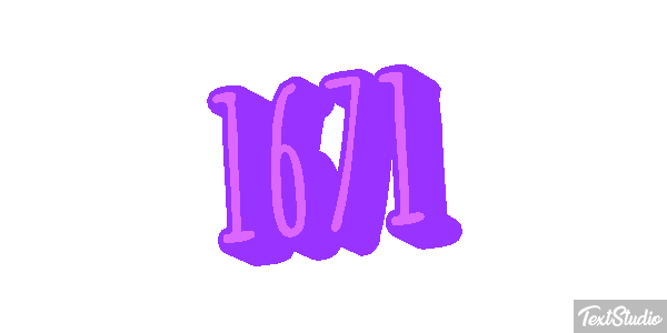 1671 Text effect