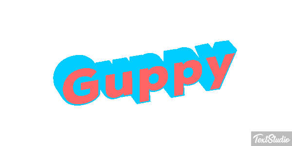 Guppy Effet de texte