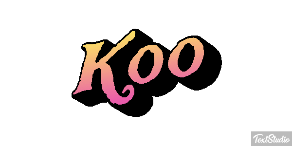 Koo Текстовый эффект