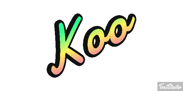 Koo Текстовый эффект