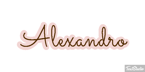 Alexandro Text effect