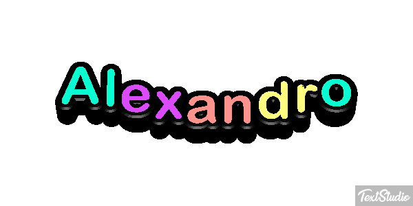 Alexandro Text effect