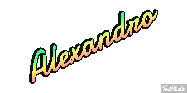 Alexandro Text effect