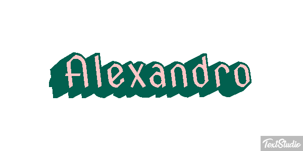 Alexandro Text effect