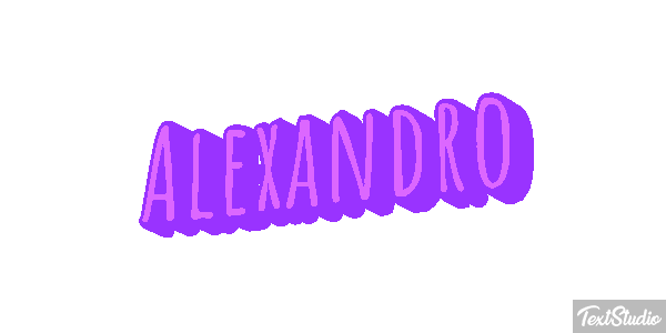 Alexandro Text effect