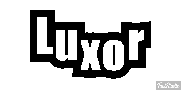 Luxor Text effect
