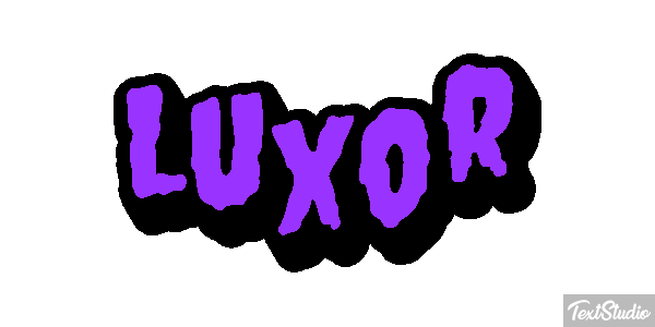 Luxor Text effect