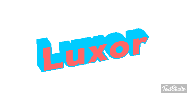 Luxor Text effect