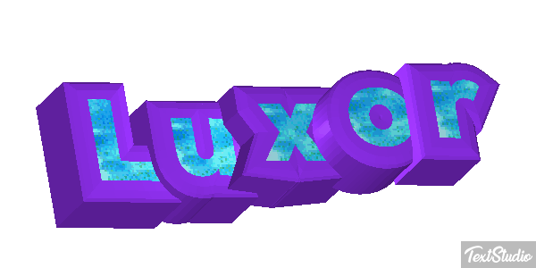 Luxor Text effect