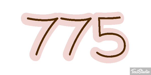 775 Effetto testo