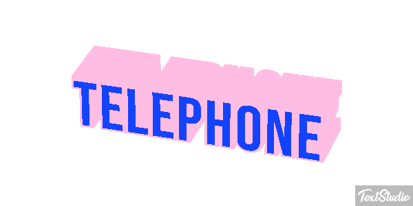 Téléphone Effet de texte