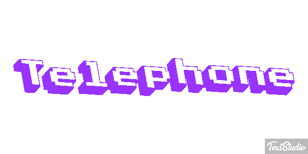 Téléphone Effet de texte