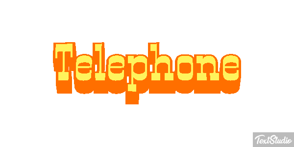 Téléphone Effet de texte
