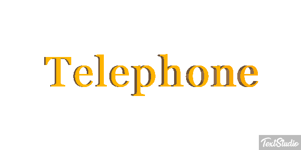 Téléphone Effet de texte