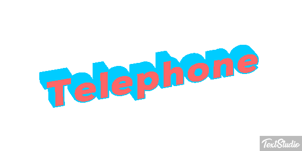 Téléphone Effet de texte